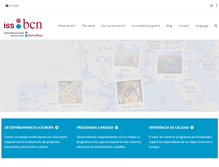 Tablet Screenshot of issbarcelona.com